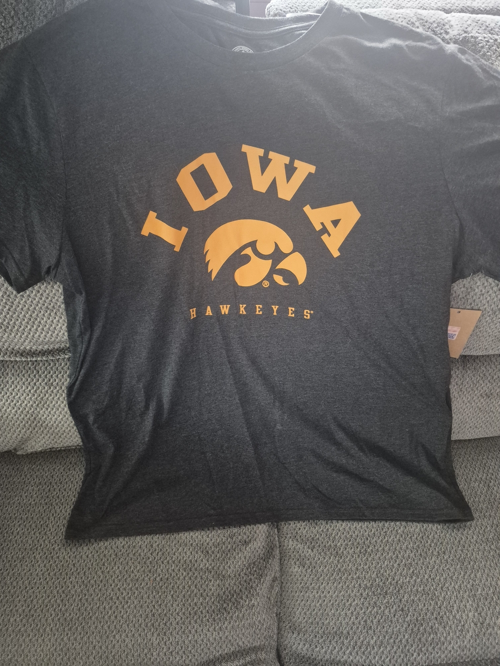 Iowa Hawkeyes Charcoal Graphic Tee - Men